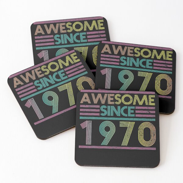 Item preview,  Awesome Since 1970 Vintage Retro Birthday Gift Born In 1970 designed and sold by DonaldGaylord.