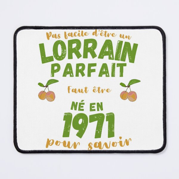Item preview, Gift for men from Lorraine humor birthday 1971 designed and sold by RomualdGR.