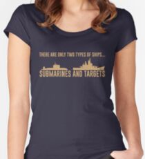 Submarines and Targets Women's Fitted Scoop T-Shirt