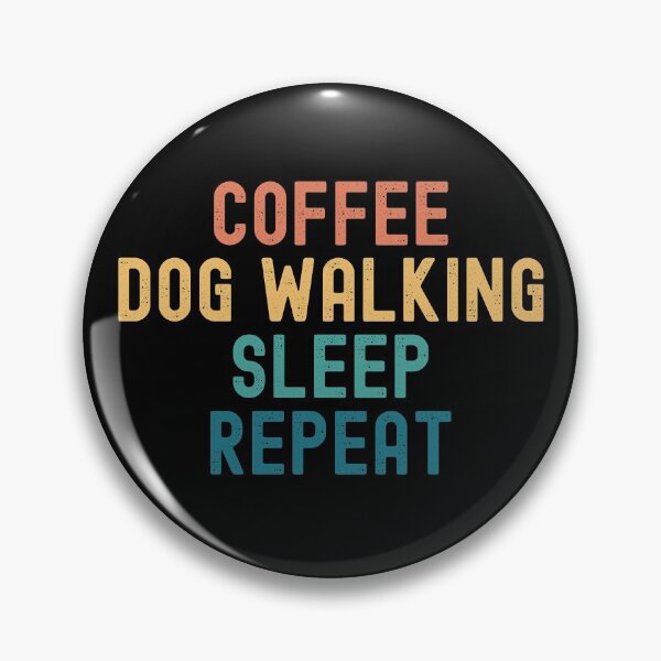 Item preview, Coffee Dog Walking Sleep Repeat - Funny Dog Walking & Coffee Gift designed and sold by kindxinn.