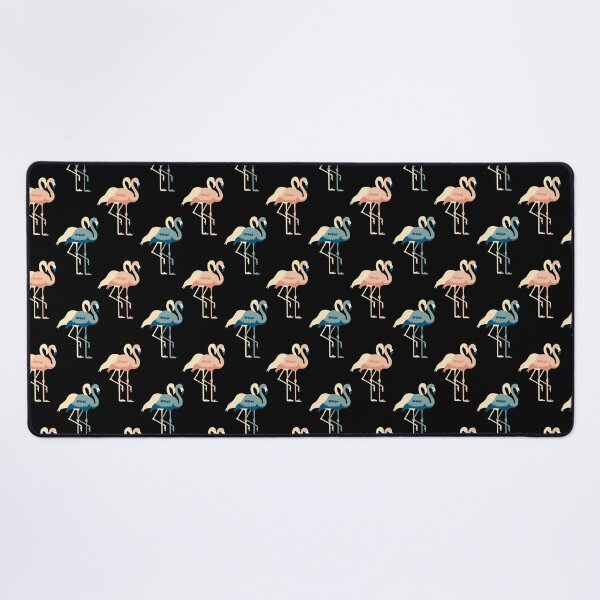 Item preview, Blue and Pink Blur Flamingos Pattern designed and sold by Trinket-Trickster.