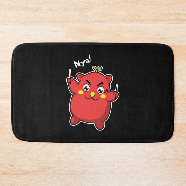Item preview, Nyango Star  Cute Japanese Apple Cat Drummer Mascot designed and sold by ConnieAndJoan.