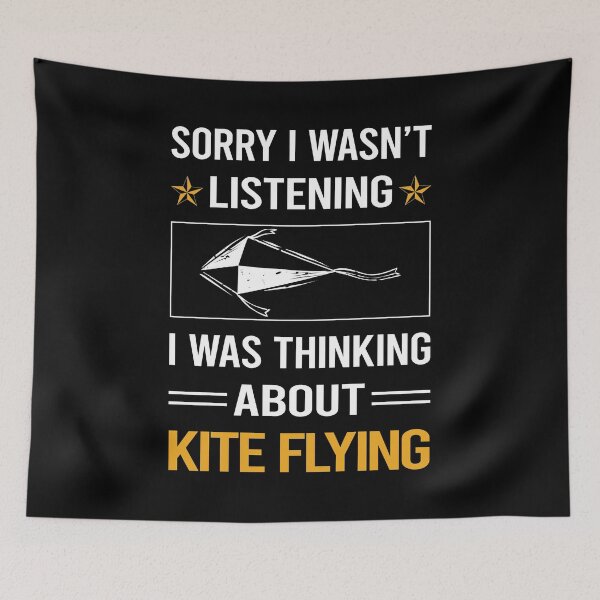 Item preview, Funny Listening Kite Flying designed and sold by RandalDavis.