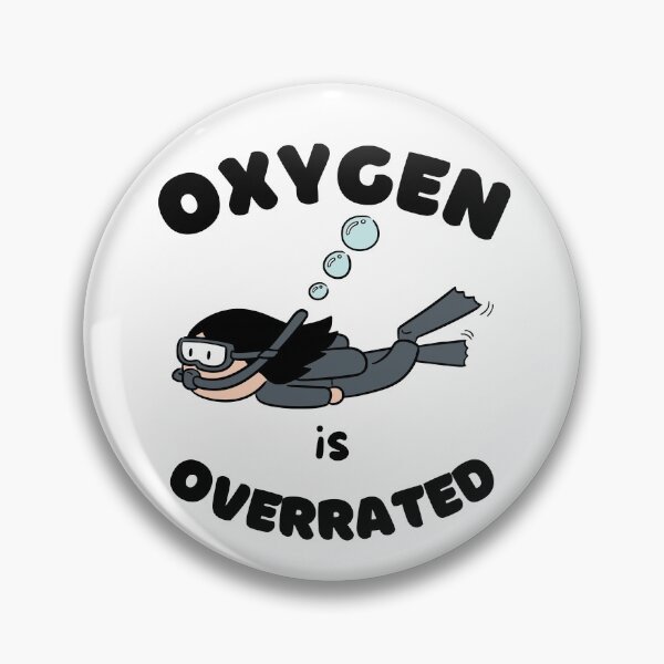Item preview, Oxygen is Overrated Funny Quote Swimming Swim Life Team Gift designed and sold by Diferenty Shop  ⭐⭐⭐⭐⭐.