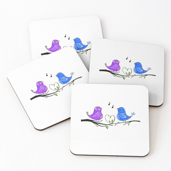 Item preview, Birds singing on the branch of a tree designed and sold by AliensRich.