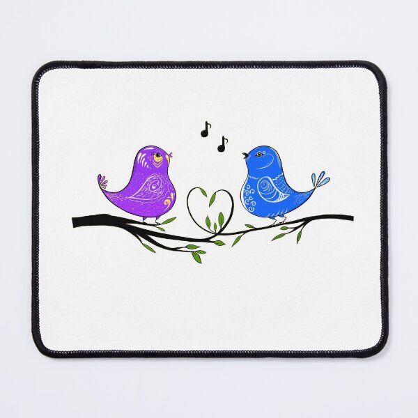 Item preview, Birds singing on the branch of a tree designed and sold by AliensRich.