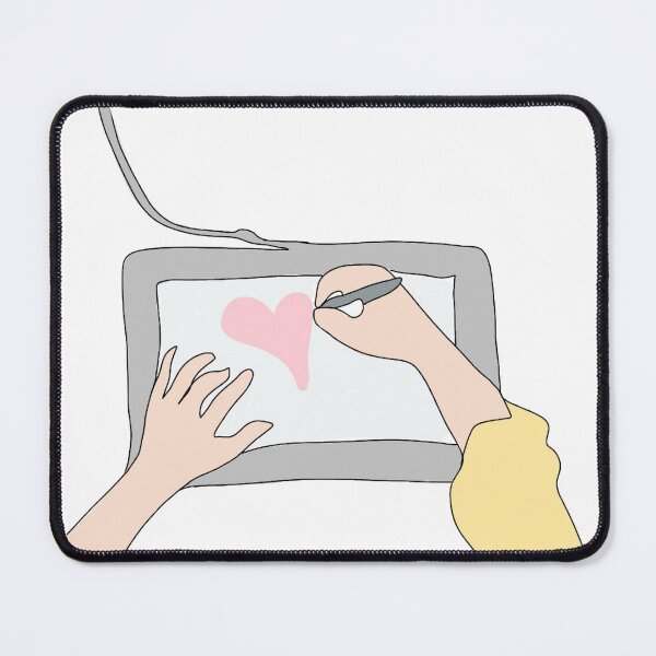 Item preview, Hands working on Graphic Tablet - Hand drawing a Heart on a Graphic Tablet designed and sold by Mrs-PenLine.