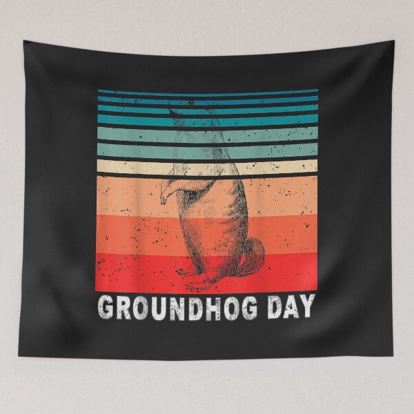 Item preview, Vintage Happy Groundhog Day February 2 Funny Groundhog Love designed and sold by Siosaia88.
