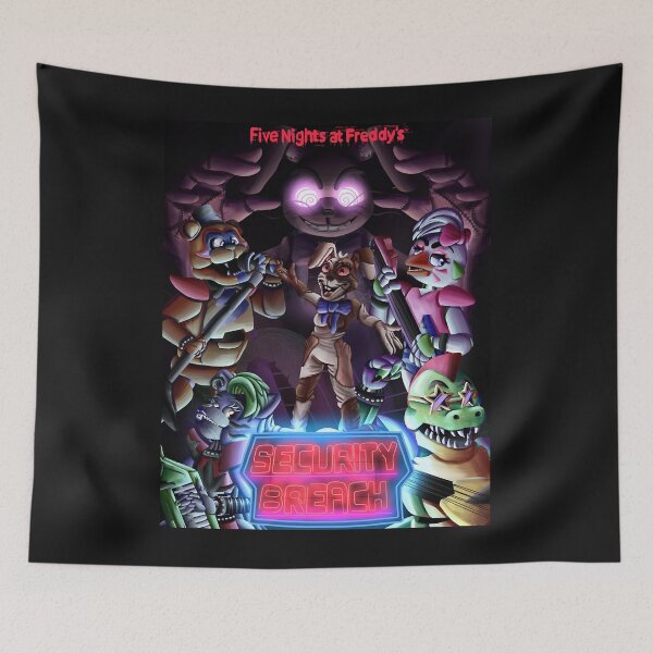 Item preview, Five nights at freddys security breach poster Sticker designed and sold by Michaelmull.