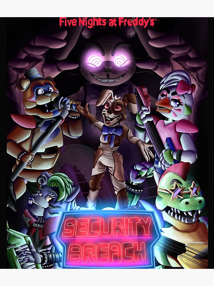 fnaf security breach Sticker Backpack for Sale by Michaelmull