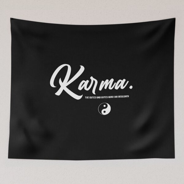 Item preview, Karma REGULT DAS schon.Tue Gutes und Gutes wird Dir Beegennen T-Shirt designed and sold by youssefattigui.