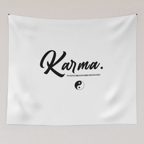 Item preview, Karma REGULT DAS schon.Tue Gutes und Gutes wird Dir Beegennen T-Shirt designed and sold by youssefattigui.
