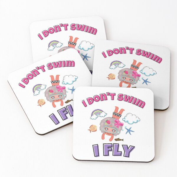 Item preview, I Don't Swim I Fly Funny Quote Swimming Swim Life Team Gift designed and sold by Diferenty Shop  ⭐⭐⭐⭐⭐.