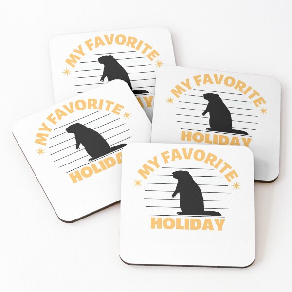 Item preview, My Favorite Holiday Ground Hog sunset shirt designed and sold by bonus24.