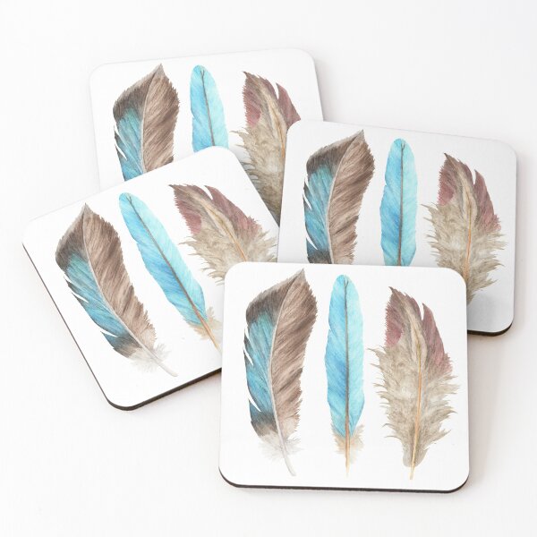 Item preview, Watercolor Feathers designed and sold by ZestyFruit.