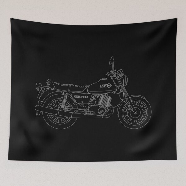 Item preview, MZ ETZ 250 motorbike two stroke best t-shirt design designed and sold by EdimDesign.