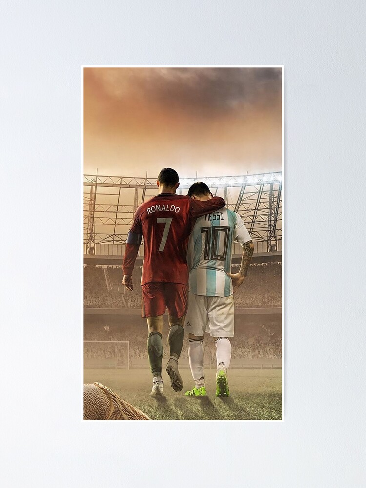 Download Two of the greatest soccer players of all time: Messi and Ronaldo  Wallpaper