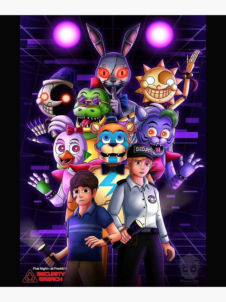 Fnaf Security Breach Poster Art Board Print By Airbru - vrogue.co