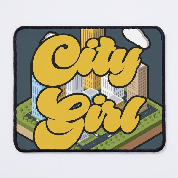 Item preview, City Girl - Yellow and Tiny 3d City designed and sold by Chubuter.