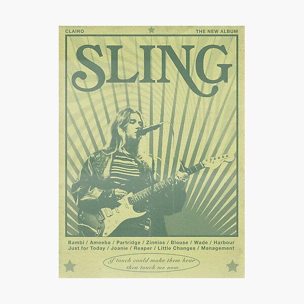Aperçu de l'œuvre Clairo Sling Album Rétro Concert créée et vendue par lgsketches.