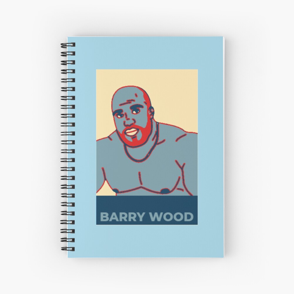 Barry Wood Bobblehead Barry Wood Meme Spiral Notebook By OandECustomss Redbubble