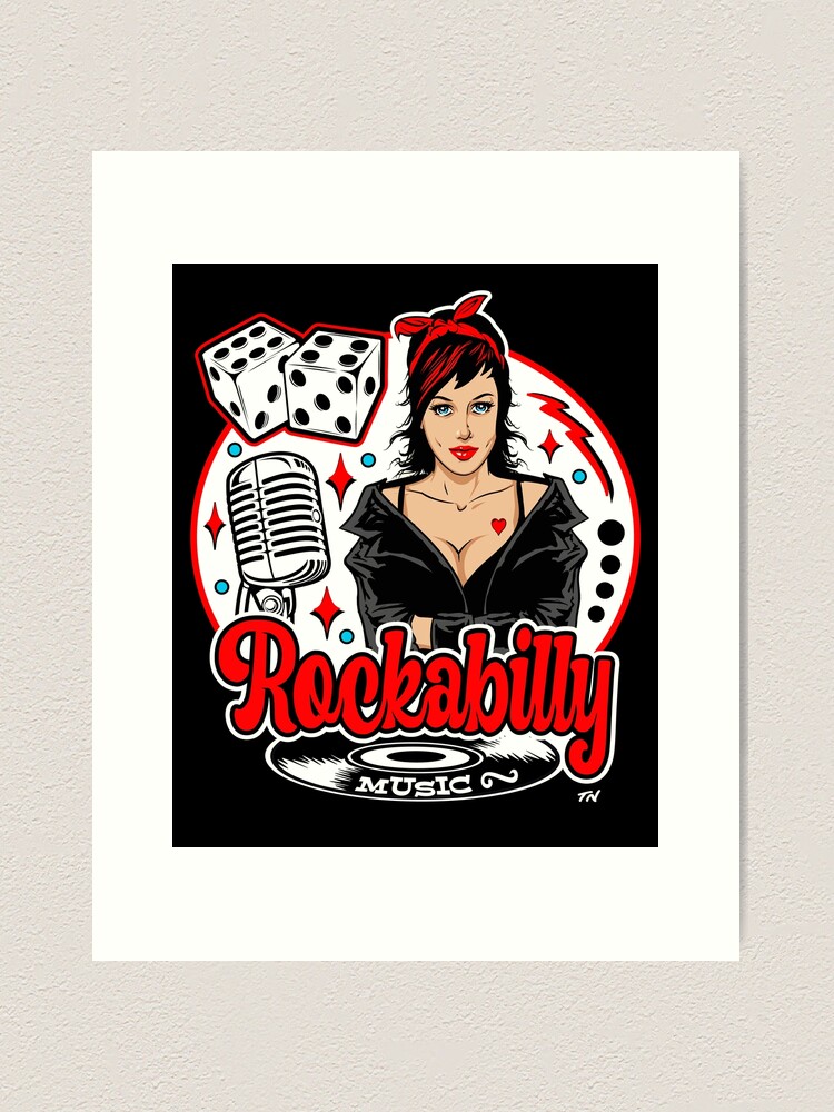 Rockabilly Pin Up Vintage 50s Sock Hop Rock N Roll Rocker