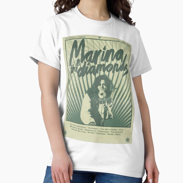 Vista previa del artículo con la obra «Concierto del álbum Marina and The Diamonds The Family Jewels», diseñado y vendido por lgsketches.
