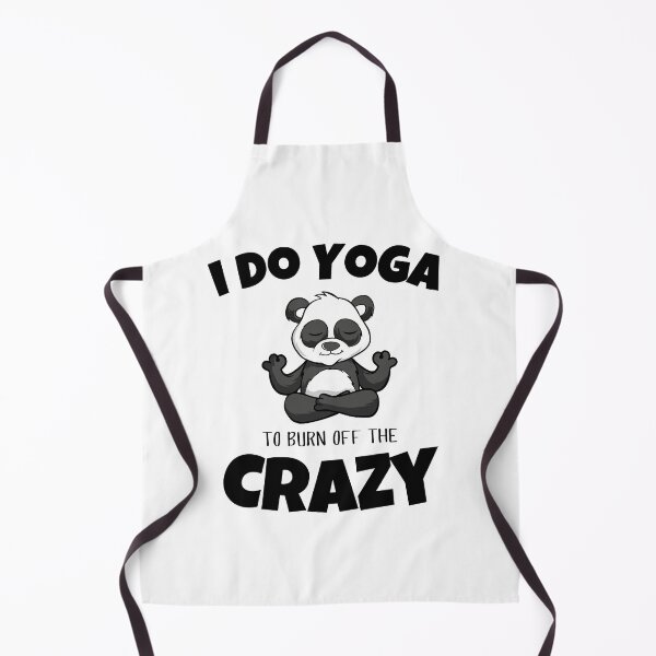 Item preview, I Do Yoga to Burn Off the Crazy Men Women and Youth Workout Meditation Funny And Cute Panda Yoga Lifestyle designed and sold by Diferenty Shop ⭐⭐⭐⭐⭐.