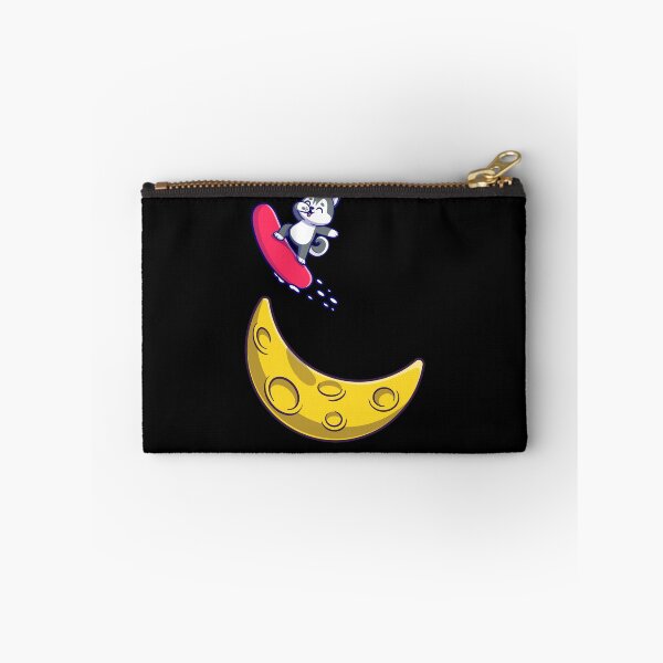 Item preview, Cute Husky With Snowboard On The Moon designed and sold by SparrowLag.