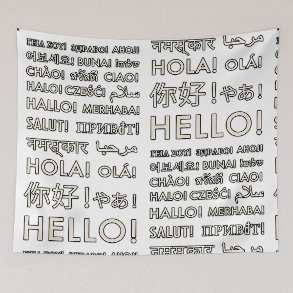 Item preview, HELLO Hi there in all Languages! designed and sold by Pablo Carlos Budassi.