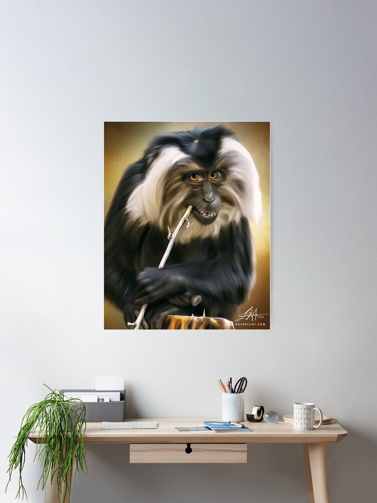 Thumbnail 1 of 3, Poster, Digital Monkey designed and sold by wayneflint.