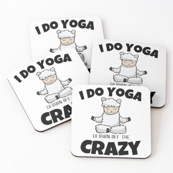 Item preview, I Do Yoga to Burn Off the Crazy Men Women and Youth Workout Meditation Funny And Cute sheep Yoga Lifestyle designed and sold by Diferenty Shop  ⭐⭐⭐⭐⭐.