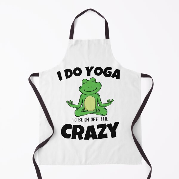 Item preview, I Do Yoga to Burn Off the Crazy Men Women and Youth Workout Meditation Funny And Cute Frog Yoga Lifestyle designed and sold by Diferenty Shop ⭐⭐⭐⭐⭐.