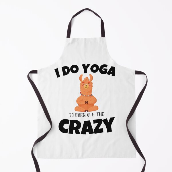 Item preview, I Do Yoga to Burn Off the Crazy Men Women and Youth Workout Meditation Funny And Cute Lama Yoga Lifestyle designed and sold by Diferenty Shop ⭐⭐⭐⭐⭐.