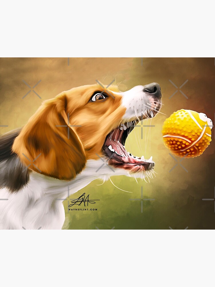 Artwork view, Digital Dog Playing Catch designed and sold by wayneflint