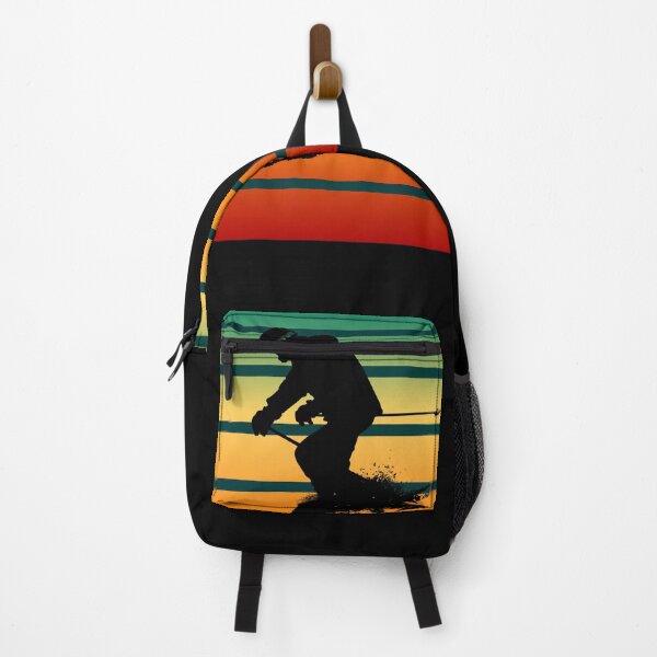 Item preview, Retro Vintage Skier Gliding Through The Snow designed and sold by The-Muse.