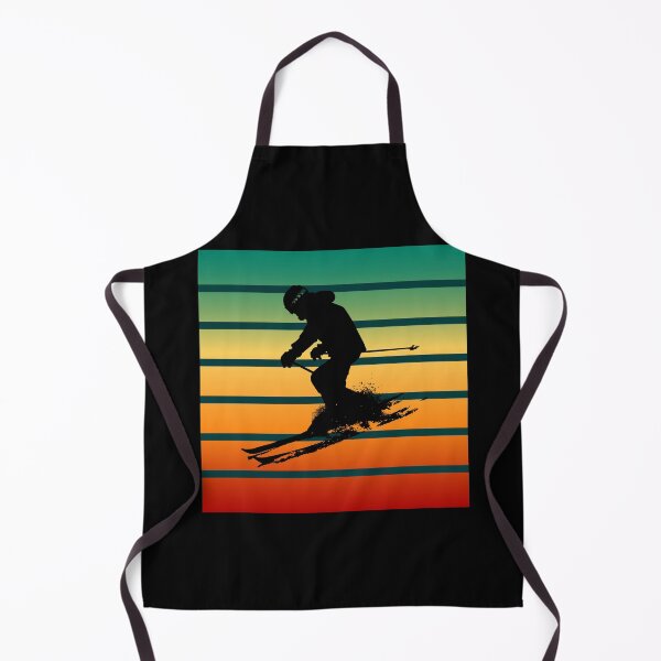 Item preview, Retro Vintage Skier Gliding Through The Snow designed and sold by The-Muse.