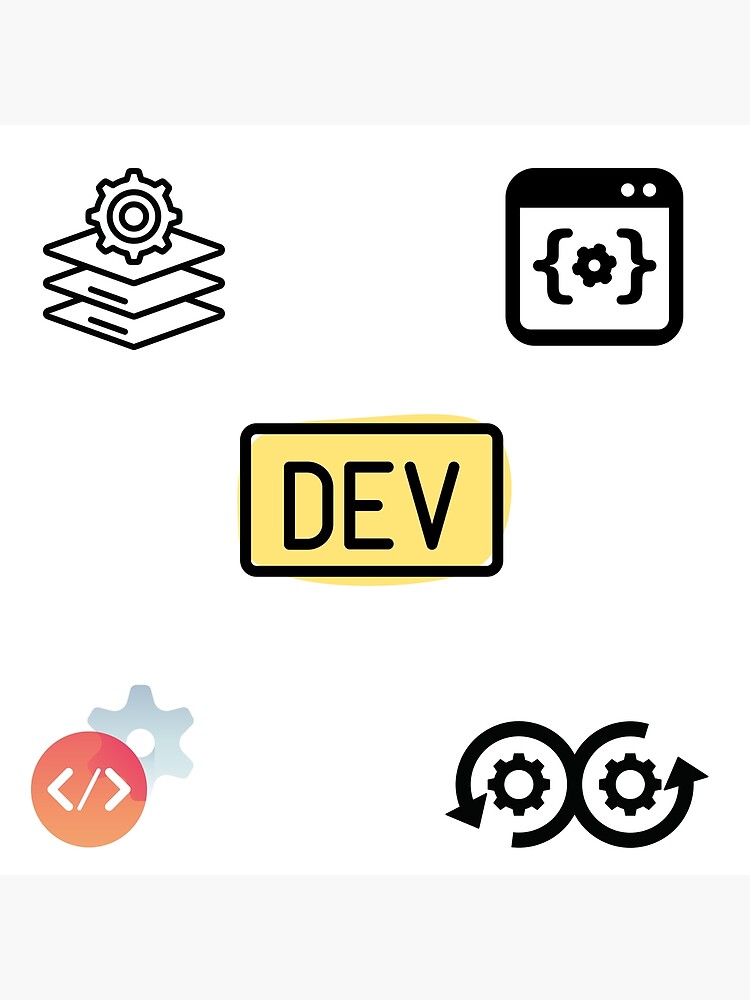 "Dev pack" Poster for Sale by meudya Redbubble