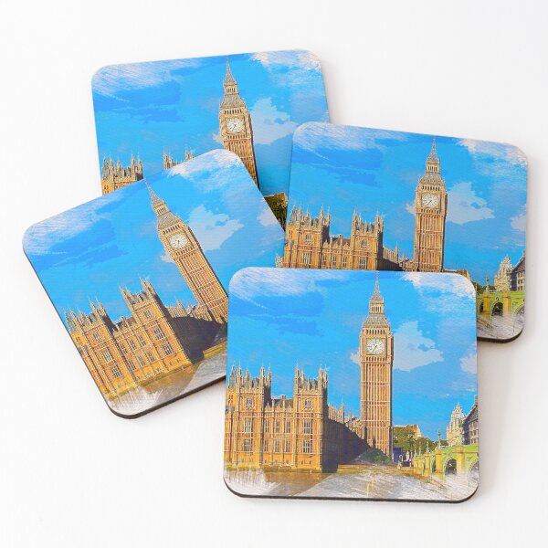 Item preview, BigBen, Clock Tower, Elizabeth WaterColor Painting designed and sold by Dingy Designs.