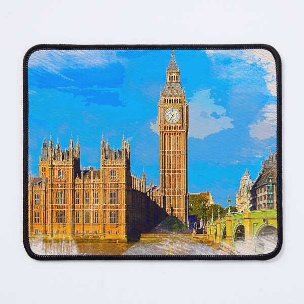 Item preview, BigBen, Clock Tower, Elizabeth WaterColor Painting designed and sold by Dingy Designs.