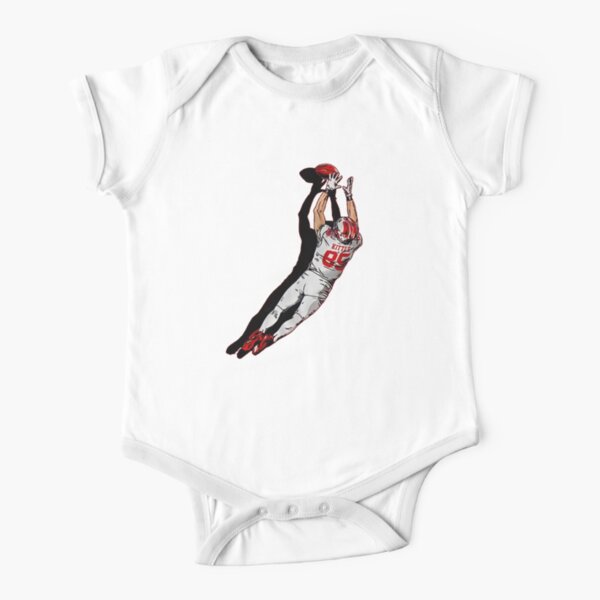 Kittle Jersey Red Baby One-Piece for Sale by reevevi