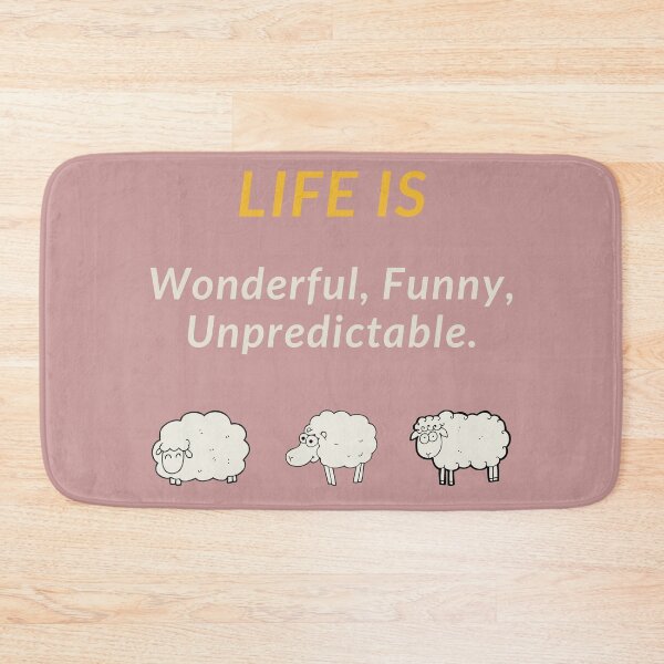Item preview, Life is Wonderful, Funny, Unpredictable designed and sold by Jasmin's Fashion World.