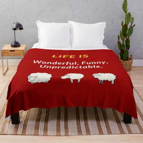 Item preview, Life is Wonderful, Funny, Unpredictable designed and sold by Jasmin's Fashion World.