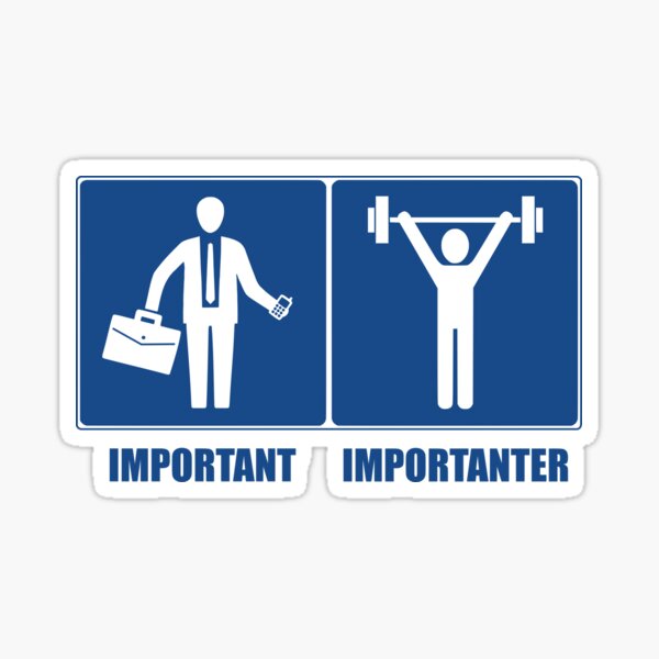 Item preview, Work Is Important Weightlifting Is Importanter designed and sold by Esskay Designs.