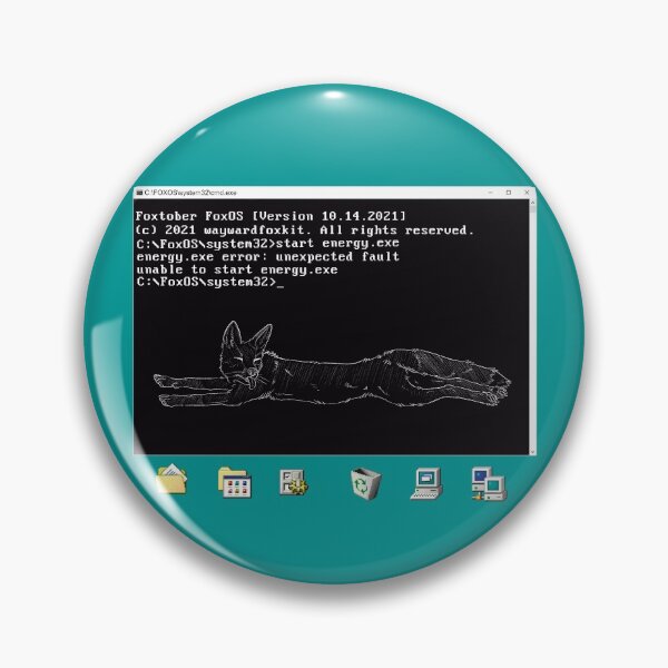 Item preview, MS-DOS based energy failure designed and sold by waywardfoxkit.