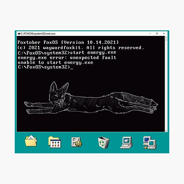 Artikelvorschau, MS-DOS-basierter Energieausfall entworfen und verkauft von waywardfoxkit.