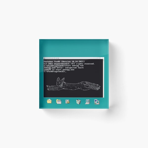 Item preview, MS-DOS based energy failure designed and sold by waywardfoxkit.