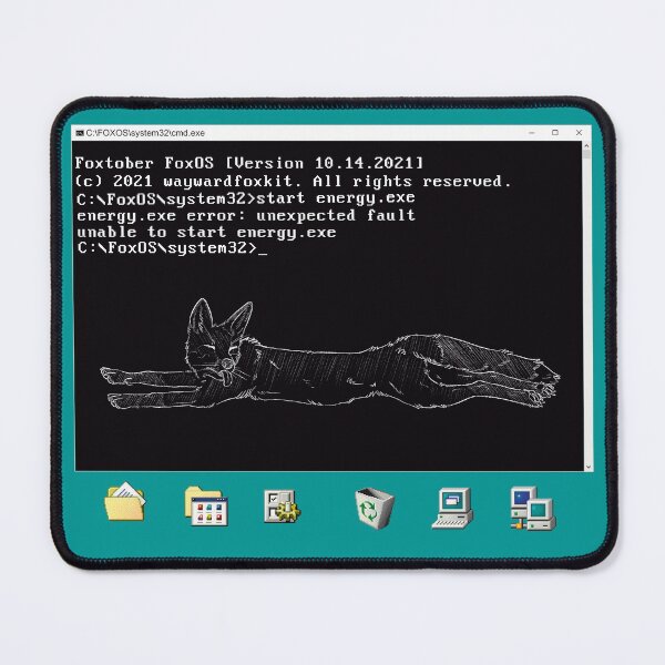 Item preview, MS-DOS based energy failure designed and sold by waywardfoxkit.