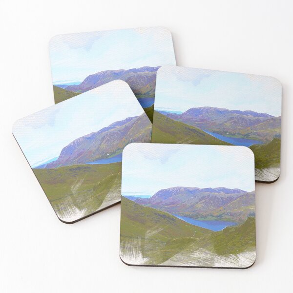 Item preview, Cumbria Buttermere Lake Watercolor Painting Design designed and sold by Dingy Designs.