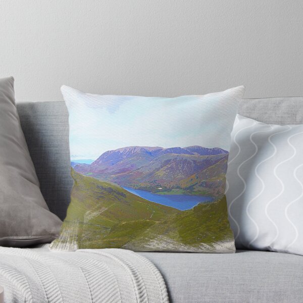 Item preview, Cumbria Buttermere Lake Watercolor Painting Design designed and sold by Dingy Designs.